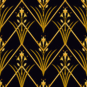 istock Royal Floral symmetrical seamless pattern. Classic wallpaper ornament. 1223248928