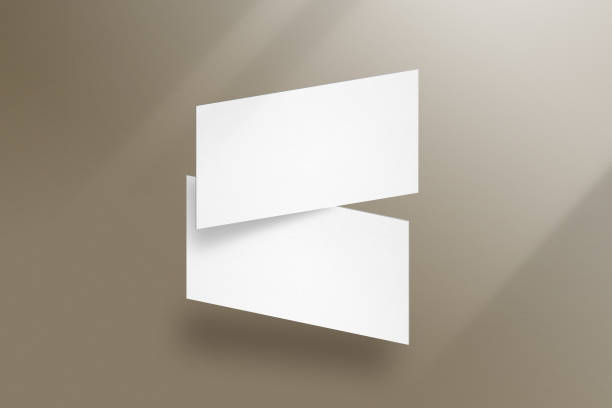 istock Clean minimal business card mockup with light. 1223253314