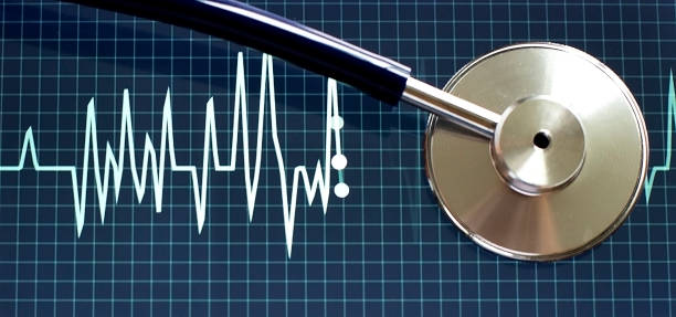 istock Beautiful stethoscope with cardiogram. Medical diagnostic 1223254625