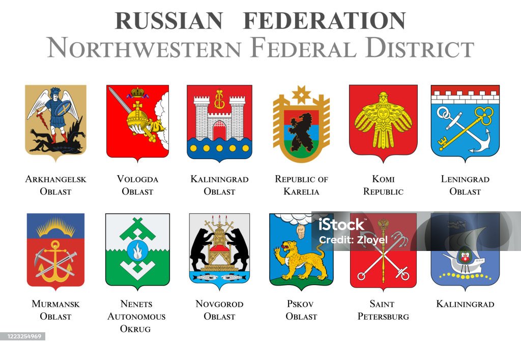 Nenets Bandeira autônoma de Okrug, Federação Russa, Rússia imagem vetorial  de frizio© 136446680