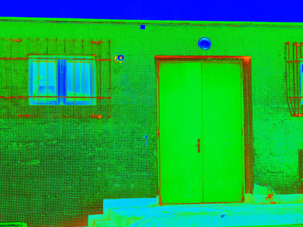istock Energy waste. Traditional concrete building in  scan 1223255756