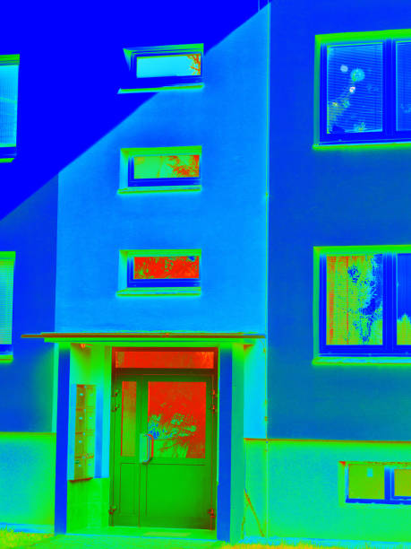 istock Infrared thermovision display. Photo building color 1223256355