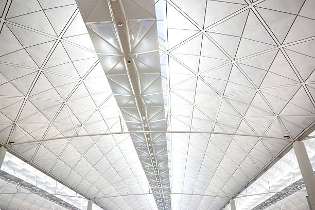 istock Airport Roof with Textured Design 122325665
