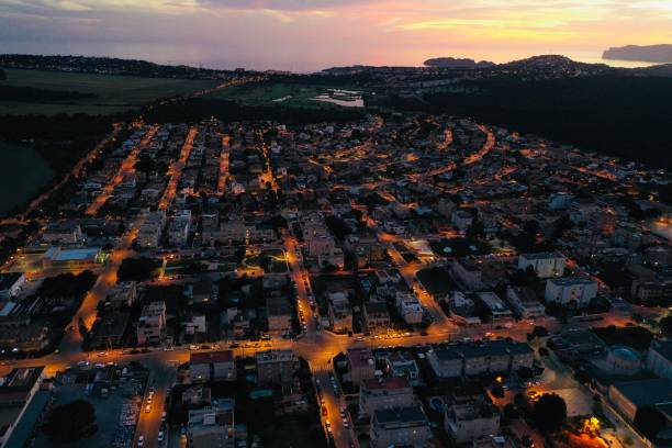 istock Sunset Over Beautiful Spanish Town 1223260096