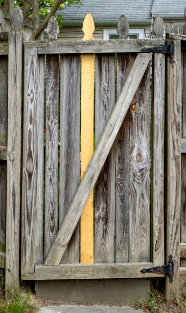 istock Lazy Fence Repair 1223260300