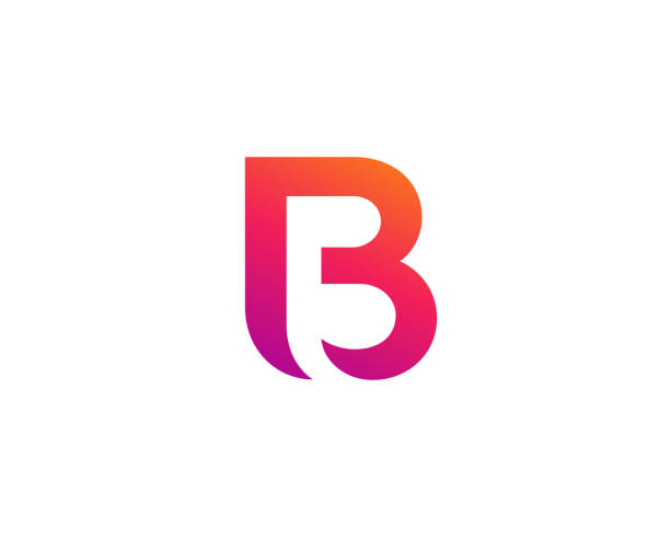 Letter B icon Letter B icon letter b illustrations stock illustrations