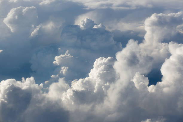 istock Clouds top view of the airplane. Heavenly landscape 1223265356