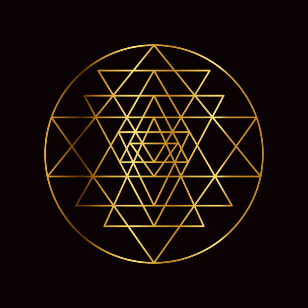 Sri Yantra Sacred Geometry Symbol Stock Illustration - Download Image Now -  Luxury, Gold - Metal, Mystery - iStock