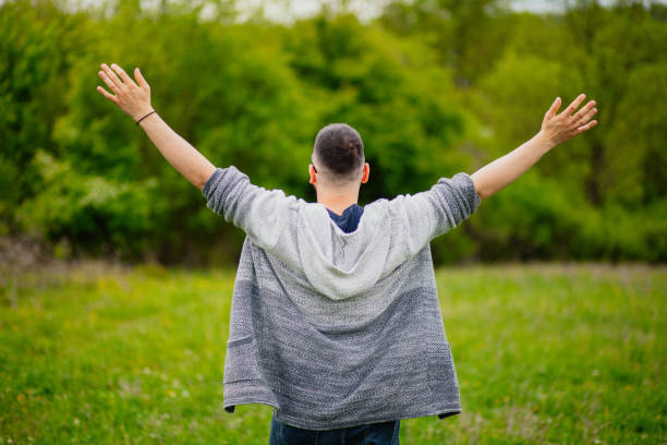 istock Handsome man is smiling in the countryside 1223268219