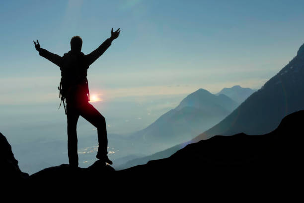 istock goal success, determination and summit happiness 1223268478