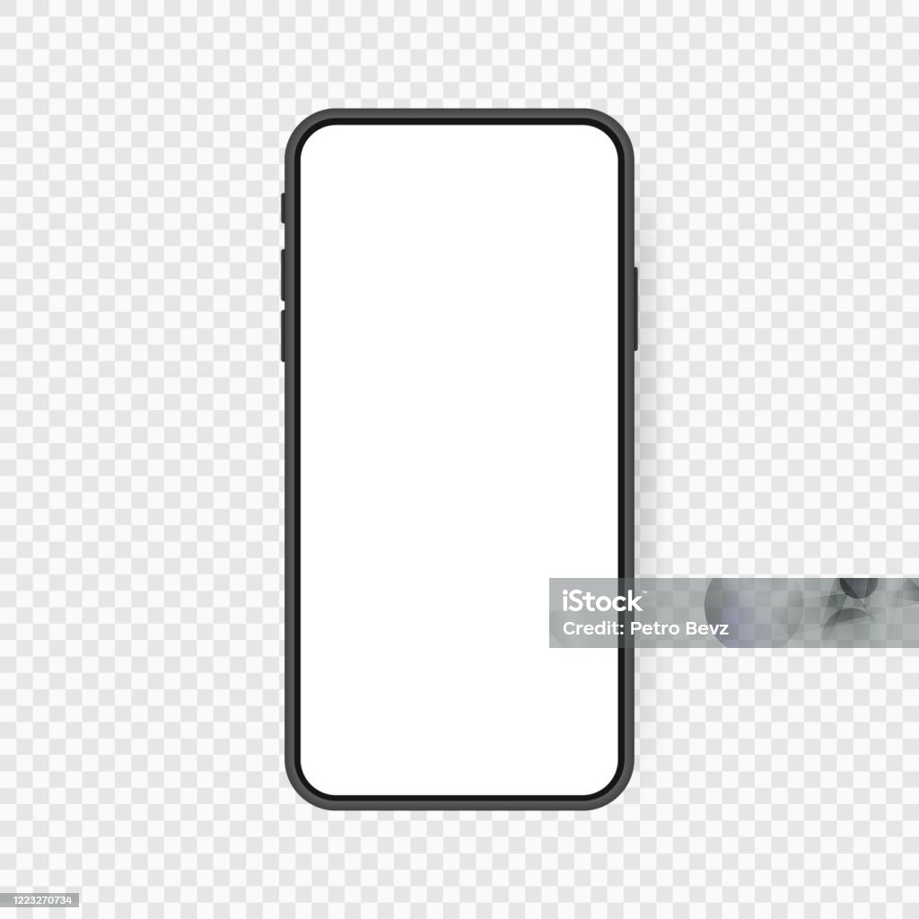 Màn Hình Trống Điện Thoại Thông Minh Thực Tế Mockup Điện Thoại ...