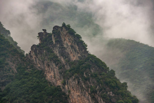istock Sharp topped mountain along the Yangtze River Qutang Gorge, Baidicheng, China. 1223276654