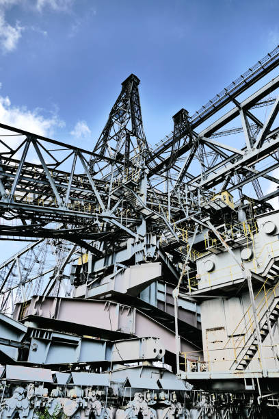 istock Steel giant machines used in brown coal opencast mining 1223278864