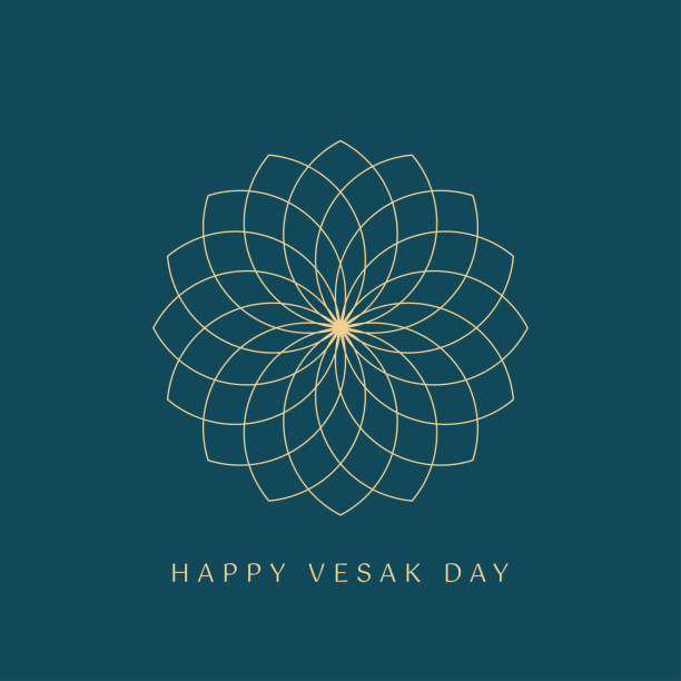 A Greeting Design About Happy Vesak Day A Greeting Design About Happy Vesak Day happy vesak day stock illustrations