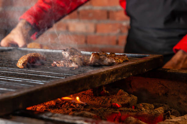 istock delicious meats cooking on the grill 1223291862
