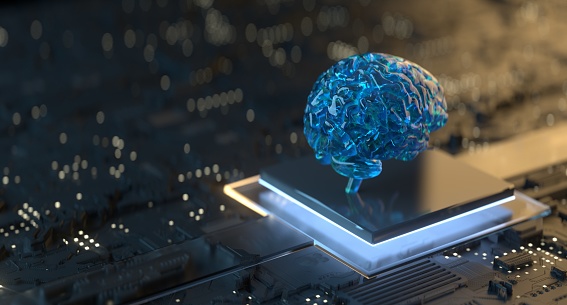 Artificial Intelligence Technology, AI, Brain, Machine Learning, Computer, Futuristic