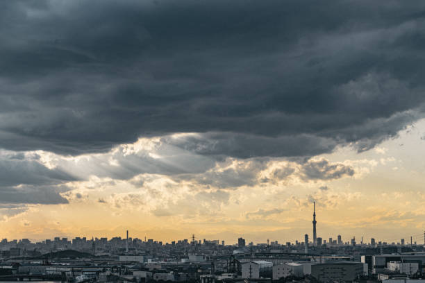 istock Tokyo Sky Tree and Tokyo skyline that is wrapped in twilight 1223312925