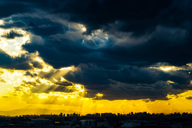 istock Tokyo skyline and Mount Fuji, which is wrapped in twilight 1223313067