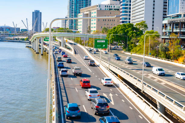 istock Rush Hour Traffic in Brisbane, Queensland, Australia 1223316956