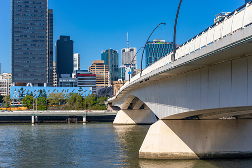 Victoria Bridge and the Brisbane CBD, Queensland, Australia