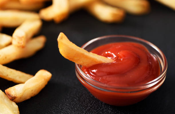 istock Ketchup with french fries 1223318747
