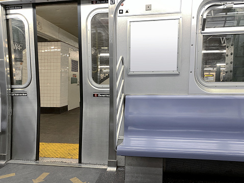 Subway interior in New York
