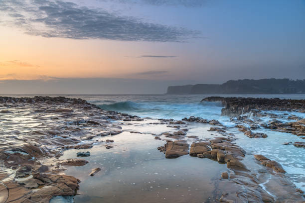 istock Coastal Sunrise Seascape from Rock Platform 1223320495
