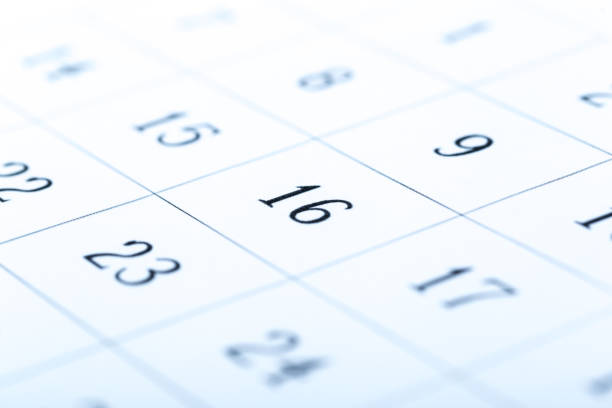 istock Abstract blur 2020 calendar page. dates of the month 1223323055