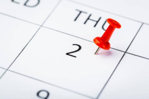 istock 2020 calendar page marked with an important date in red pin. timeline, time, concept, idea, management, background 1223323058