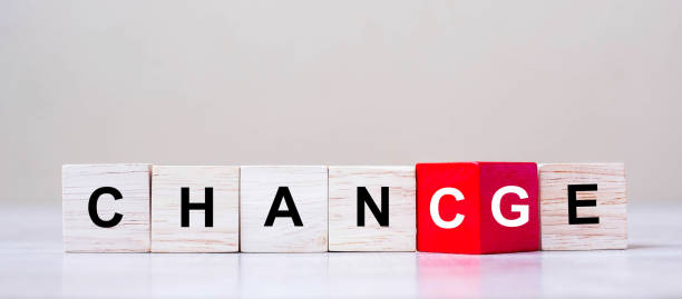 istock flipping wooden cube blocks with CHANGE to CHANCE text on table background. Crisis, success, strategy, solution, business and Positive thinking concepts 1223324549