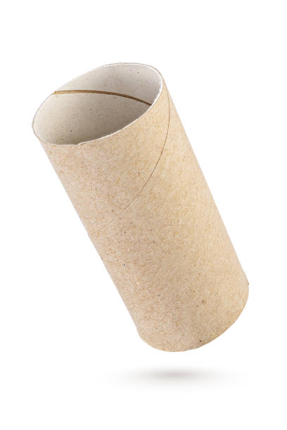 istock Empty toilet paper roll isolated on a white 1223327173