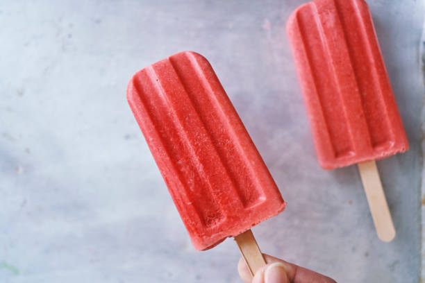 istock Strawberry Ice Cream on Stick 1223327433