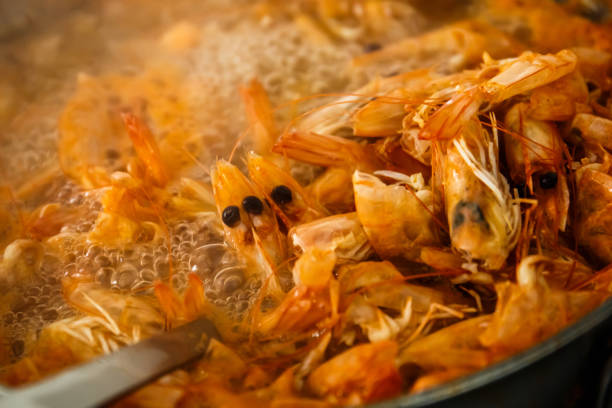 istock Asian Prawn Broth with Rice Noodle 1223333268
