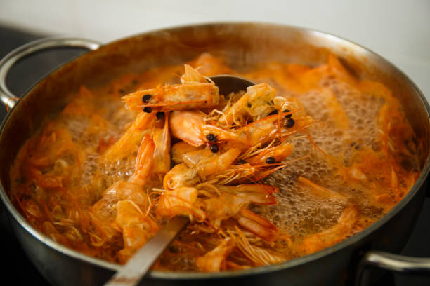 istock Asian Prawn Broth with Rice Noodle 1223333269