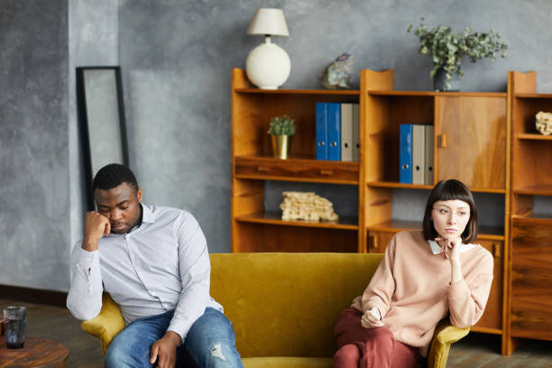 istock Young couple in quarrel 1223339296