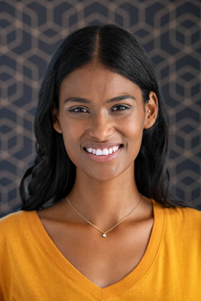 istock Smiling young indian woman 1223341901