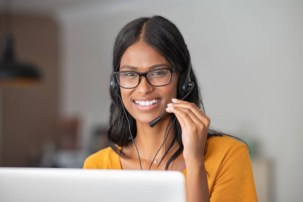 istock Indian woman customer care representative 1223341933