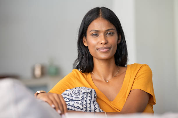 istock Proud young indian woman at home 1223342015