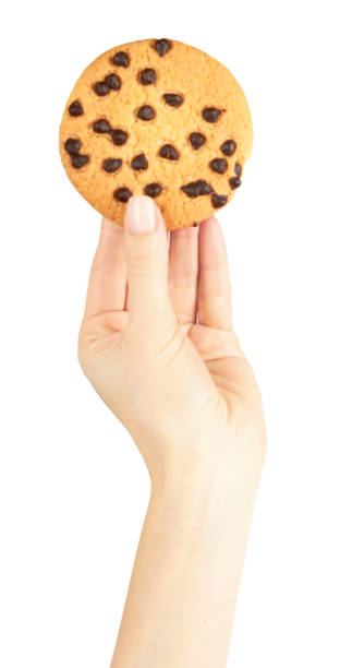 istock Homemade cookie with chocolate drops. 1223348499