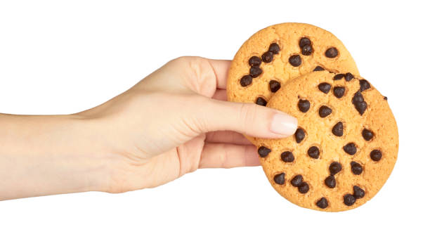 istock Homemade cookie with chocolate drops. 1223348557