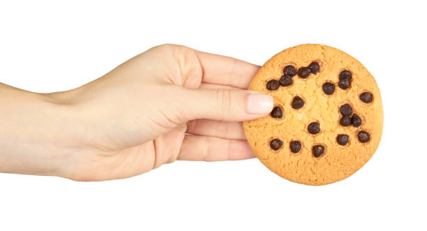 istock Homemade cookie with chocolate drops. 1223348611