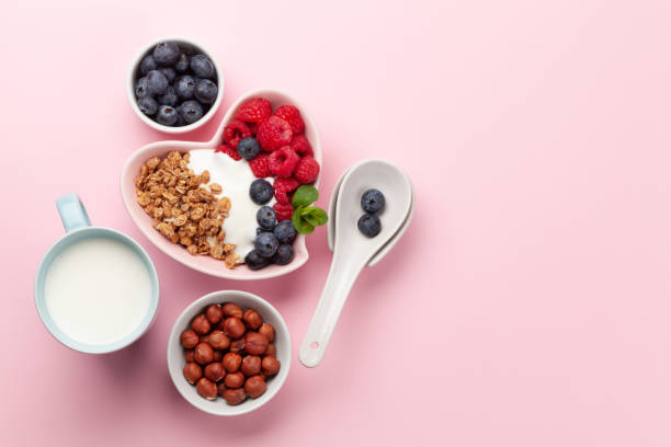 istock Healthy breakfast with granola, yogurt and berries 1223348672