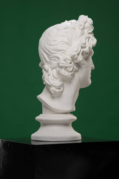 istock White gypsum statue of Apollo's head 1223348961