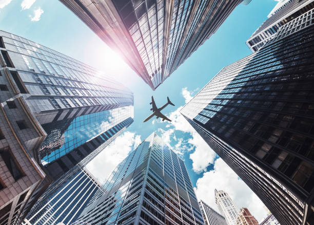 istock airplane in new york city 1223350271