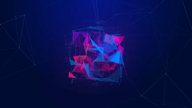 istock abstract violet and magenta triangle plexus background 1223350572