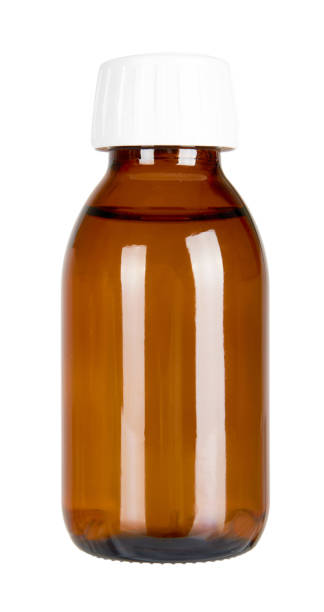 istock Medical glass bottle, syrup. 1223351868