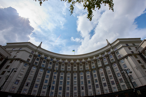The Cabinet of Ministers of Ukraine building's