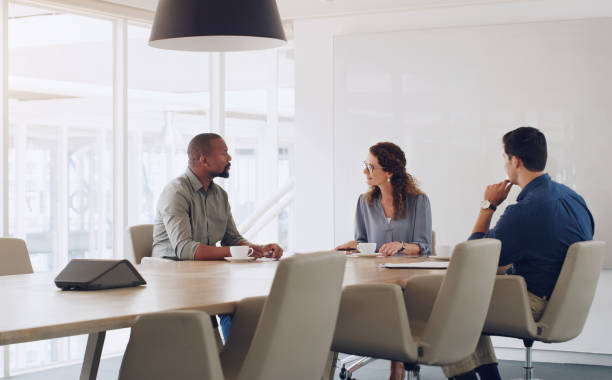 istock Working effectively as a team to get to their goals 1223359639