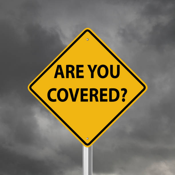 istock Are you covered risk insurance warning sign 1223361466