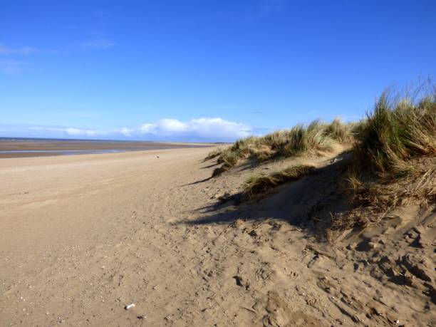 istock Empty Beach and Dunes, Old Hunstanton, Norfolk, England 1223363461